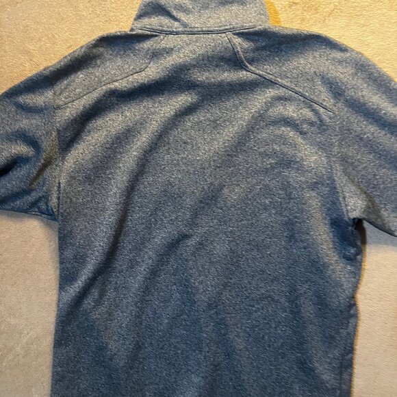 Eddie Bauer Men Large Heather Gray Black First Ascent 1/4 Zip Fleece Pullover - Picture 6 of 6